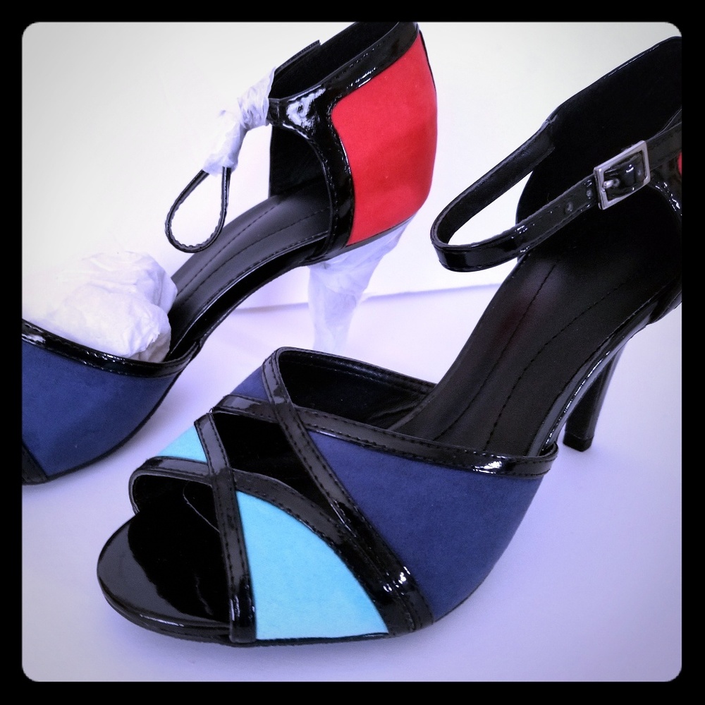 Multicolor high heels